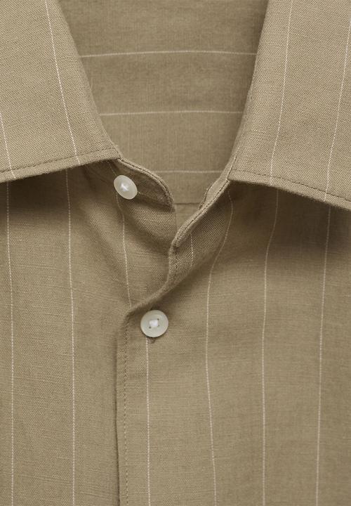 MANGO - Shirt RUG - Khaki