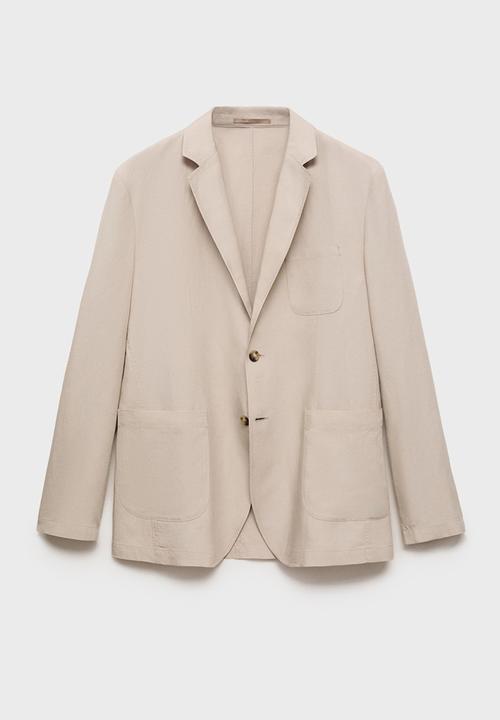 MANGO - Blazer DELAVE - Light Beige