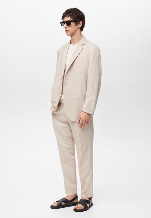 MANGO - Blazer DELAVE - Light Beige