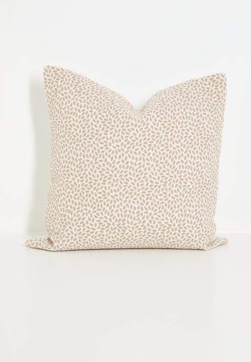 Ditsy jacquard cushion cover - Neutral 