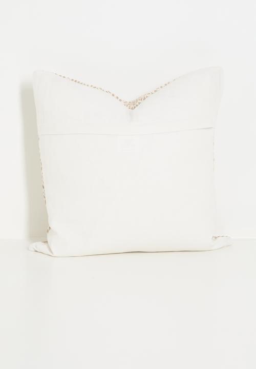 Sixth Floor - Ditsy jacquard cushion cover - Neutral 