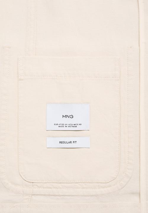 MANGO - Blazer RUSTIC - Light Beige