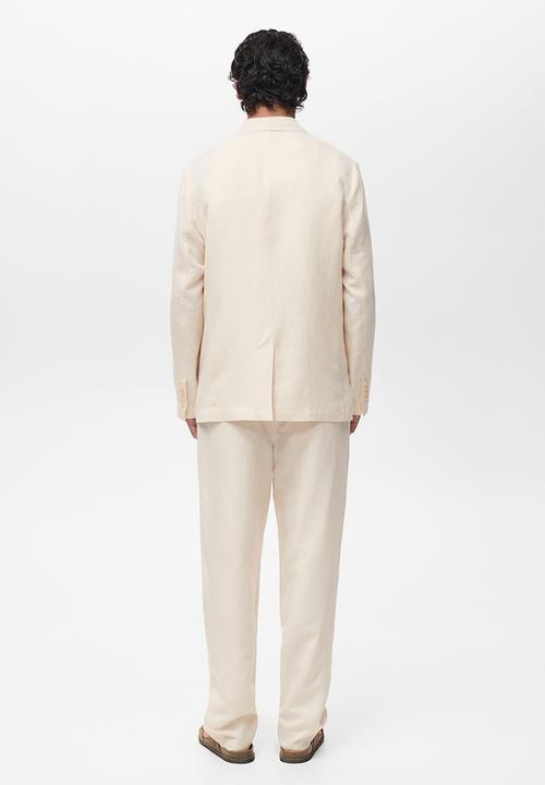 MANGO - Blazer RUSTIC - Light Beige