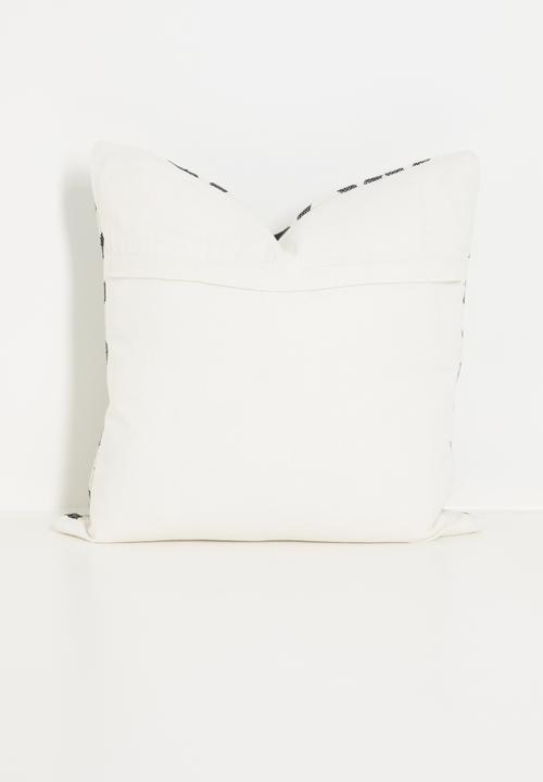 Sixth Floor - Turkey jacquard cushion cover - Black & Natural