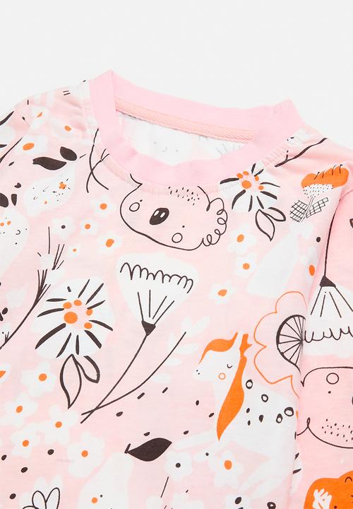Pop Candy - Printed top & bottom set - pink