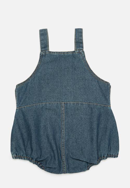 Pop Candy - Denim dungaree bodysuit - blue