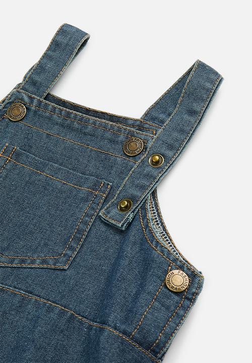 Pop Candy - Denim dungaree bodysuit - blue
