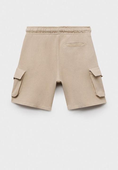 MANGO - Bermudas cargos - light beige