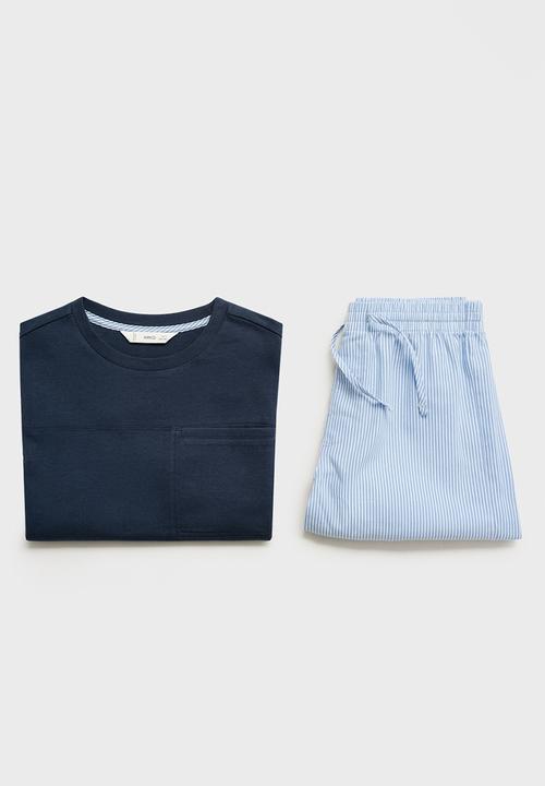 MANGO - Pyjama night - navy