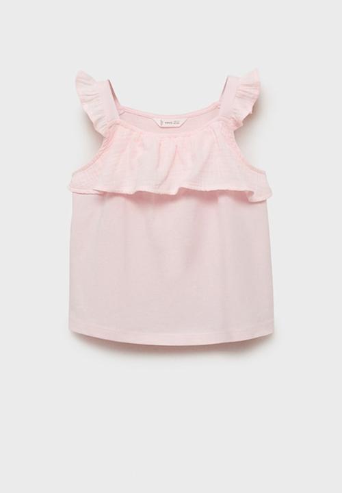 MANGO - T-shirt moni - pink