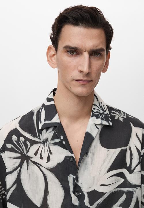 MANGO - Shirt PAVONE - Black