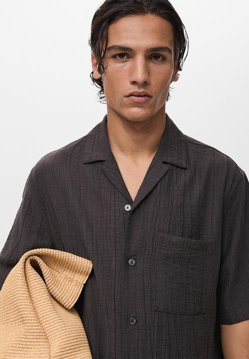 MANGO - Shirt FARO - Brown