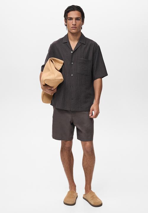 MANGO - Shirt FARO - Brown