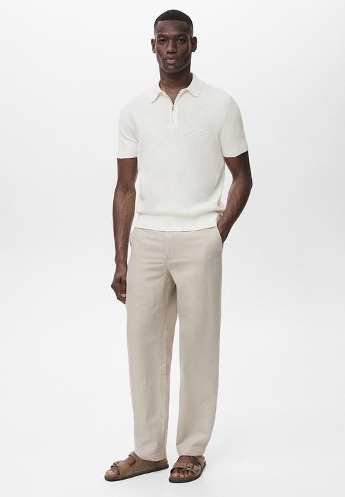 MANGO - Poloshirt CANARIO - Light Beige