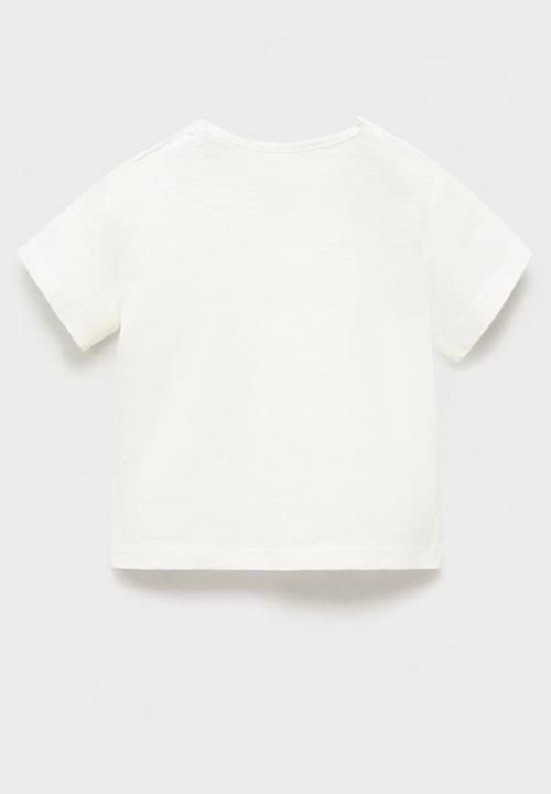 MANGO - T-shirt fox - natural