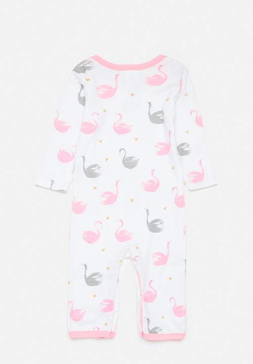 Pop Candy - 3 pc romper set - pink/multi/grey
