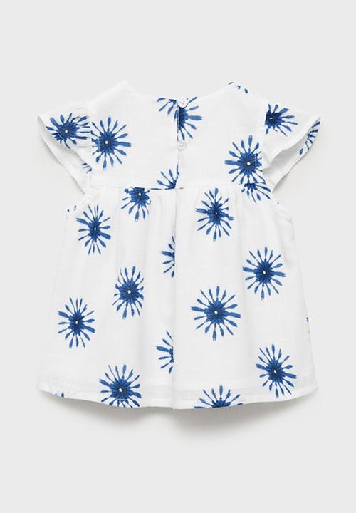 MANGO - Blouse solb - white