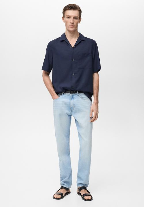 MANGO - Shirt MALAGA - Navy