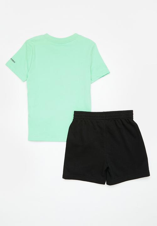 Converse - Converse dissected chuck patch tee and shorts set - black & green