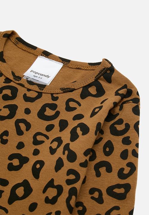 Pop Candy - Long sleeve printed tee - brown