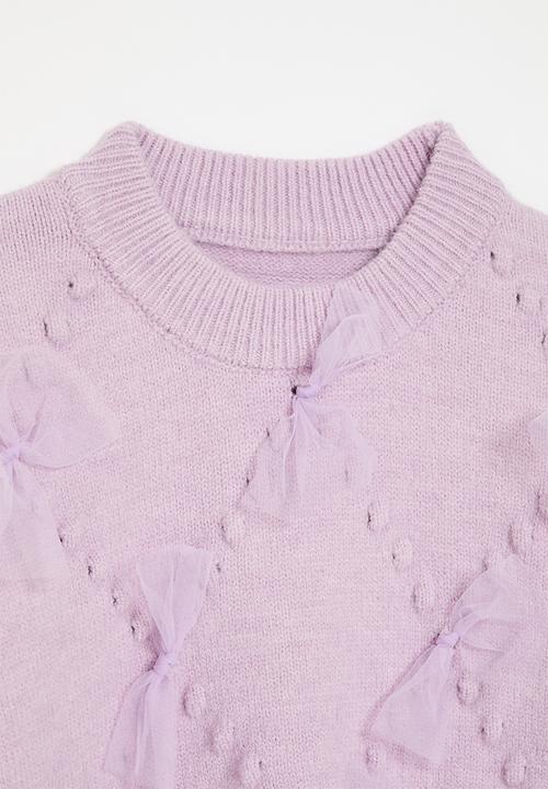 Pop Candy - Bow décor jersey - lilac