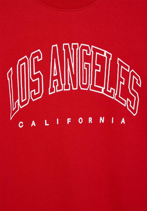 Pop Candy - Printed sweat top - red