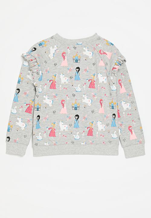 Pop Candy - Frilled sweat top-multi