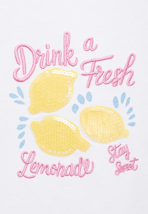 MANGO - T-shirt lemonade - natural