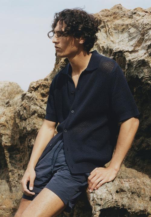 MANGO - Shirt PATXOCA - Navy