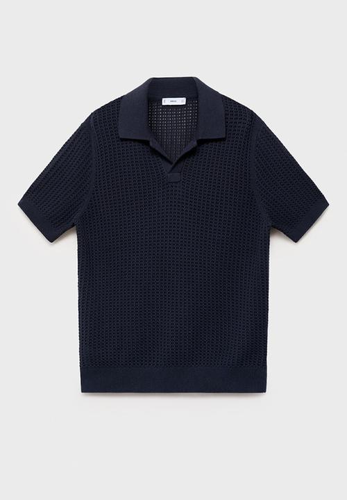 MANGO - Poloshirt CALIU - Medium Blue