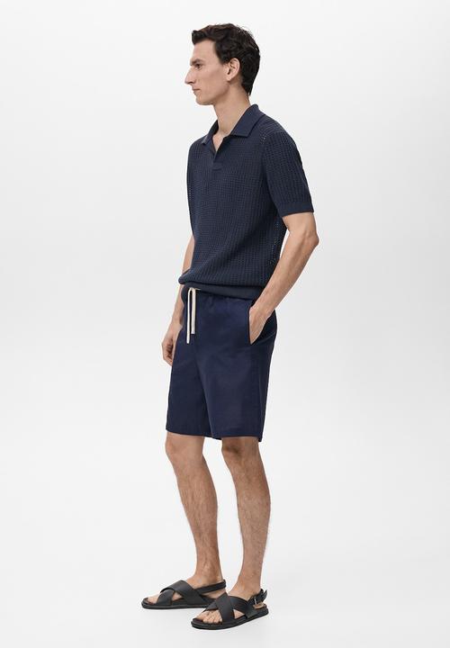 MANGO - Poloshirt CALIU - Medium Blue