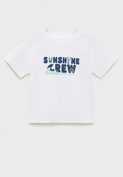 MANGO - T-shirt crew - natural