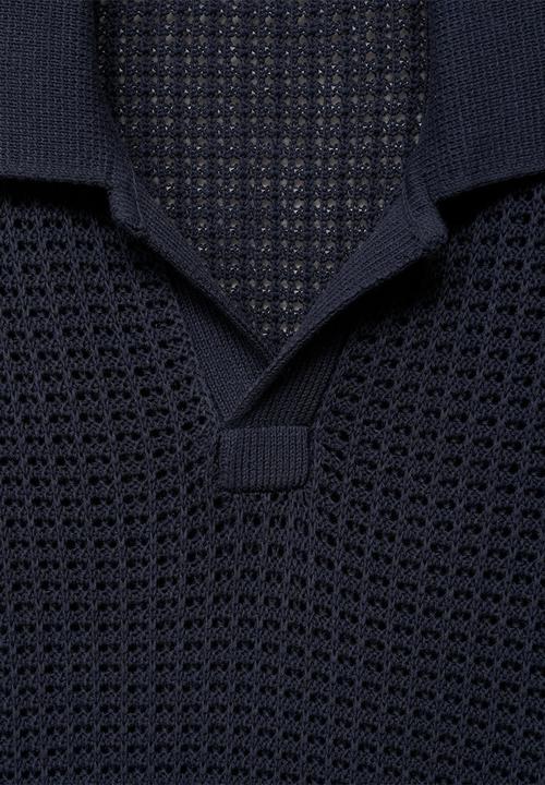 MANGO - Poloshirt CALIU - Medium Blue