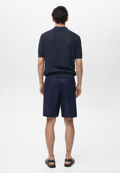 MANGO - Poloshirt CALIU - Medium Blue