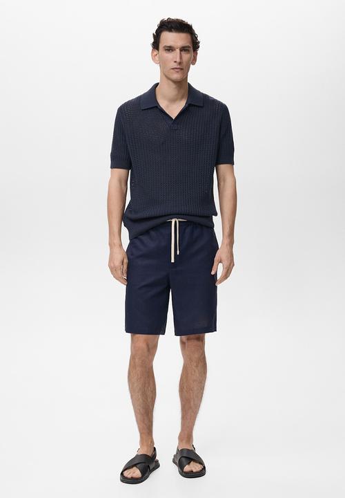 MANGO - Poloshirt CALIU - Medium Blue