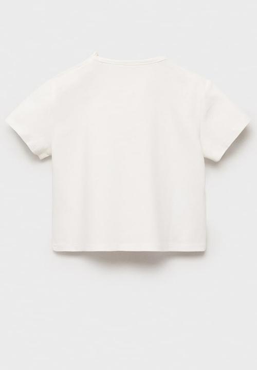 MANGO - T-shirt crab - natural