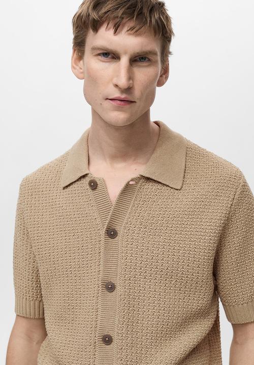 MANGO - Shirt PIEROLA - Beige