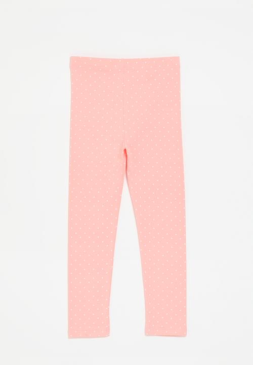 Pop Candy - Polka dot legging-pink & white