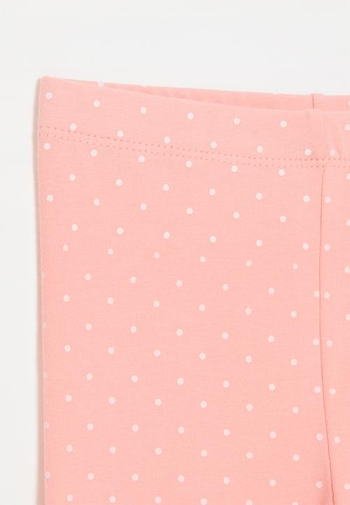 Pop Candy - Polka dot legging-pink & white