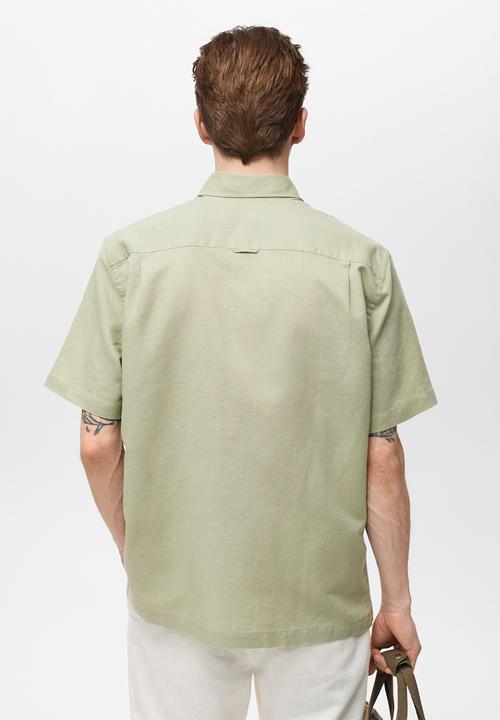 MANGO - Shirt ANTS - Light/Pastel Green