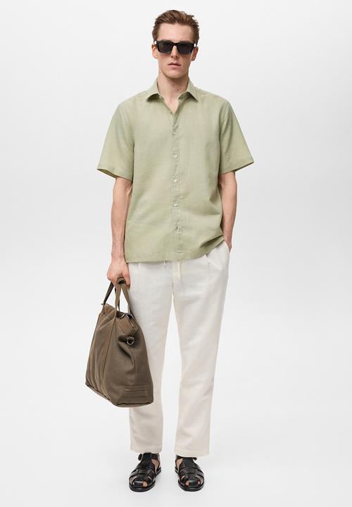 MANGO - Shirt ANTS - Light/Pastel Green