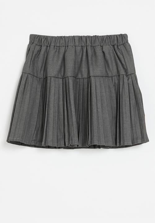 Pop Candy - Pleated mini skirt - grey