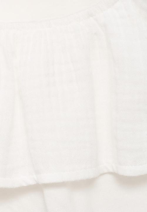 MANGO - T-shirt moni - natural