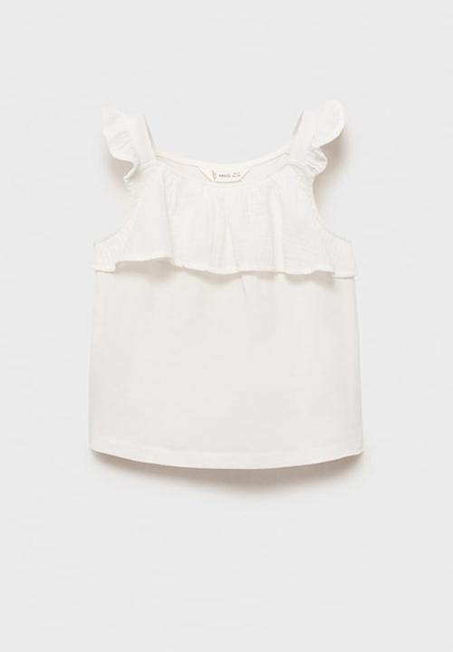 MANGO - T-shirt moni - natural