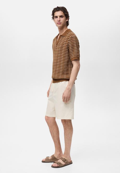 MANGO - Poloshirt PUIG - Medium Brown
