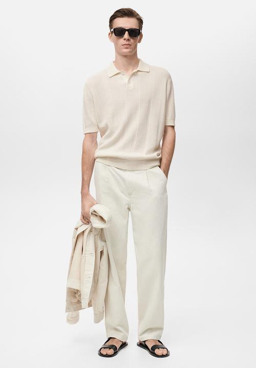 MANGO - Poloshirt GELAT - Light Beige