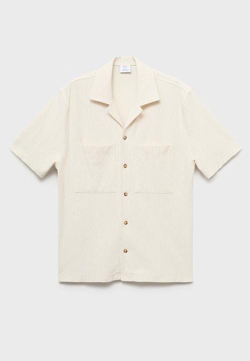 MANGO - Poloshirt MOYAC - Light Beige