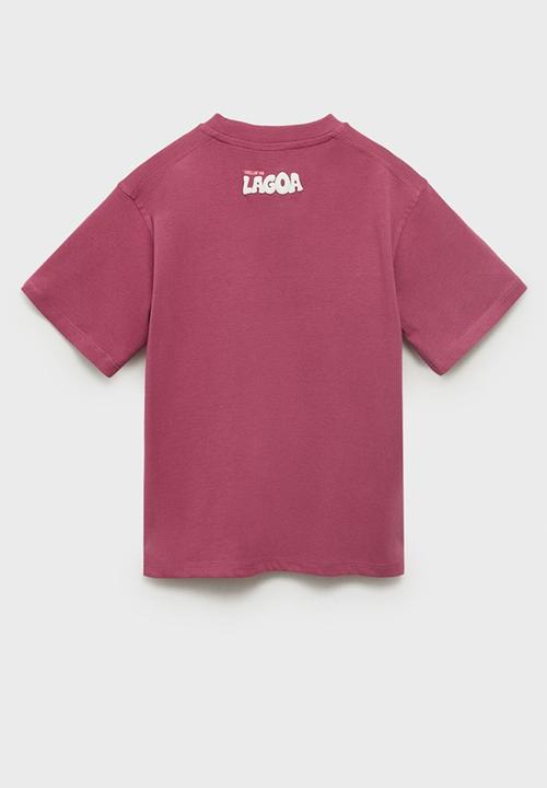 MANGO - T-Shirt Lagoa - Dark Red