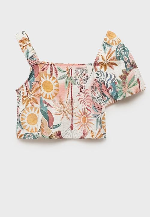 MANGO - Blouse Cabana - Pink