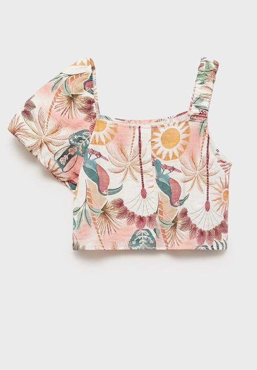 MANGO - Blouse Cabana - Pink